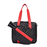 Premium Leather Pickleball Bag with Paddle Case | Stylish Sports Tote - Cabrini - Elegance Perfected