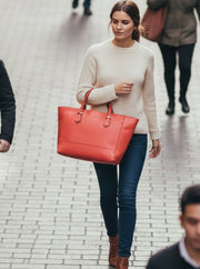 Premium Leather Tote Bag for Women - Cabrini - Elegance Perfected