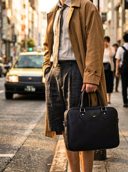 Professional Leather Portfolio Bag - Cabrini - Elegance Perfected