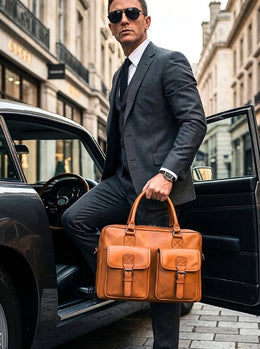 Professional Leather Portfolio Bag - Cabrini - Elegance Perfected