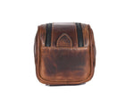Quilted Leather Toiletry Bag – Brown - Cabrini - Elegance Perfected