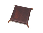 Ramage Leather Valet Tray - Walnut Brown - Cabrini - Elegance Perfected