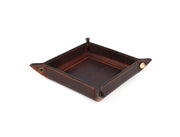 Ramage Leather Valet Tray - Walnut Brown - Cabrini - Elegance Perfected