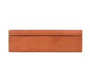 Rosemond Leather cuff - link Box - Caramel - Cabrini - Elegance Perfected