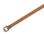 Rustic Chic Leather Belt - Cabrini - Elegance Perfected