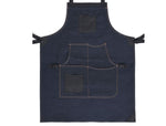 Serena Suede Apron – Navy Blue - Cabrini - Elegance Perfected