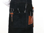Serena Suede Apron – Raven Black - Cabrini - Elegance Perfected