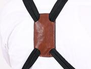 Serena Suede Apron – Raven Black - Cabrini - Elegance Perfected