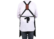 Serena Suede Apron – Raven Black - Cabrini - Elegance Perfected