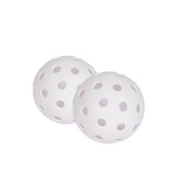 Set Of 2 Indoor Pickleball Balls 26 Hole Design High Performance White - Cabrini - Elegance Perfected