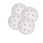 Set Of 4 Indoor Pickleball Balls 26 Hole Design High Performance White - Cabrini - Elegance Perfected