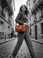 Signature Leather Crossbody Bag - Cabrini - Elegance Perfected