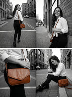 Signature Leather Crossbody Bag - Cabrini - Elegance Perfected