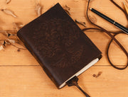 Tacoma Leather Journal - Dark Brown - Cabrini - Elegance Perfected