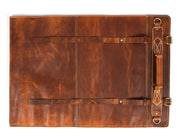Tan Leather Knife Roll – Handcrafted in Top Grain Leather - Cabrini - Elegance Perfected