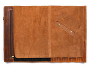 Tan Leather Knife Roll – Handcrafted in Top Grain Leather - Cabrini - Elegance Perfected