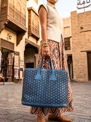 The Azure Floral Tote by Cabrini Luxury - Cabrini - Elegance Perfected
