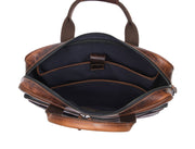 The Executive Quilted Leather Messenger Bag - Cabrini - Elegance Perfected