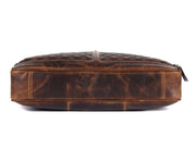 The Executive Quilted Leather Messenger Bag - Cabrini - Elegance Perfected