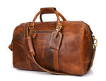 The Voyager Vintage Leather Duffle Bag - Cabrini - Elegance Perfected
