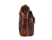 Top Grain Leather Messenger Bag – Classic & Durable Work Satchel - Cabrini - Elegance Perfected