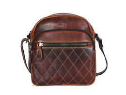 Top Grain Leather Messenger Bag – Classic & Durable Work Satchel - Cabrini - Elegance Perfected