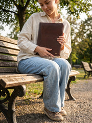 Top Grain Leather Organizer – Stylish Office Essential - Cabrini - Elegance Perfected
