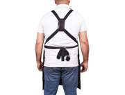 Turin Waxed Canvas Apron - Distressed Green - Cabrini - Elegance Perfected