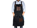 Turin Waxed Canvas Apron - Raven Black - Cabrini - Elegance Perfected