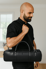 Tuscania Chef Knife Roll & Carry Bag – Raven Black (Top Grain Leather) - Cabrini - Elegance Perfected