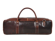 Tuscania Leather Knife Roll & Bag Combo - Penny Brown - Cabrini - Elegance Perfected