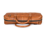 Tuscania Leather Knife Roll & Bag Combo - Tawny Brown - Cabrini - Elegance Perfected