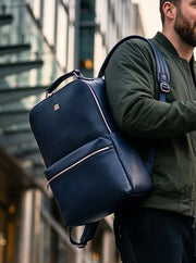 Urban Voyager Full Grain Leather Backpack - Cabrini - Elegance Perfected